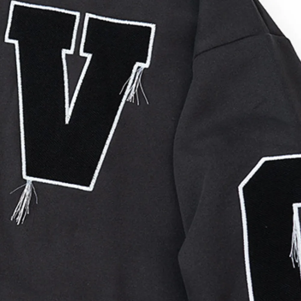 Simple Letter Embroidered Hoodie