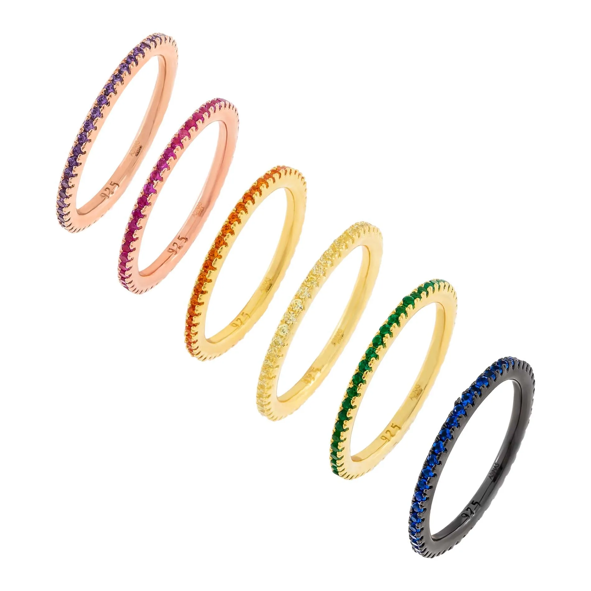 Six Piece Rainbow Band Combo Set