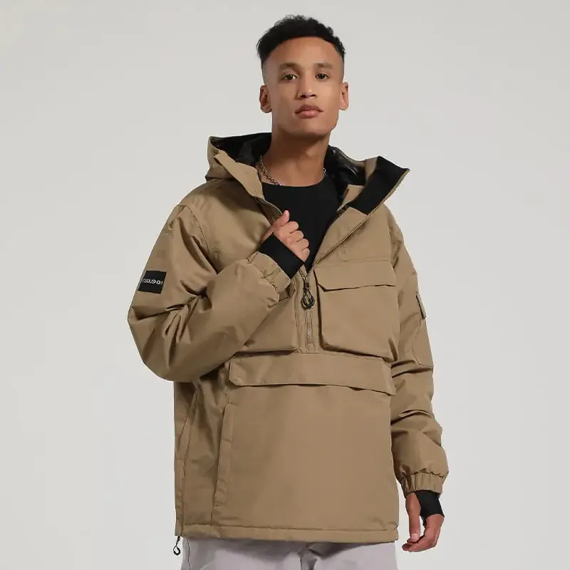 Ski Veneer Double Board Outdoor Windproof Coat.
