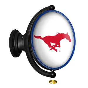 SMU Mustangs: Original Oval Rotating Lighted Wall Sign