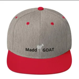 Snapback Madd Goat Hat Gray/Red – Stylish, Adjustable & Comfortable