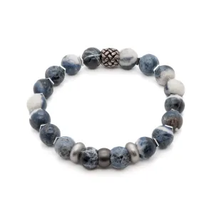 Sodalite Stone Mindfulness Men's Beaded Bracelet