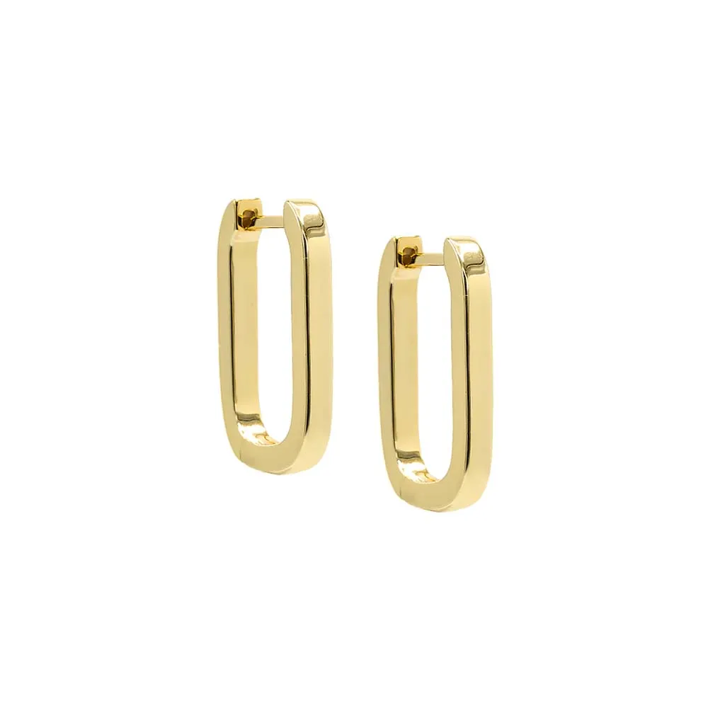 Solid U-Shape Huggie Earring