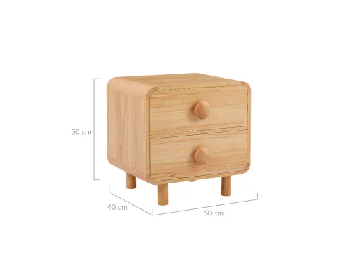 Spencer Natural Bedside Table
