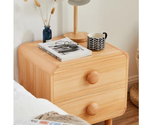 Spencer Natural Bedside Table