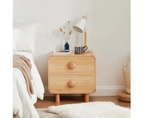 Spencer Natural Bedside Table