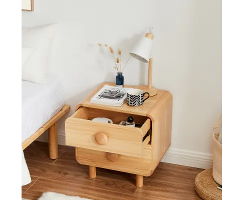 Spencer Natural Bedside Table