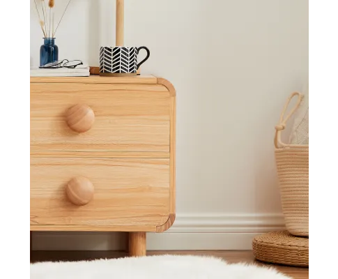 Spencer Natural Bedside Table