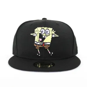 SpongeBob New Era 59FIFTY Fitted Hat (Black Gray Under Brim)