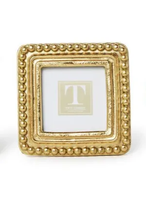 Square Gold Beaded Frame