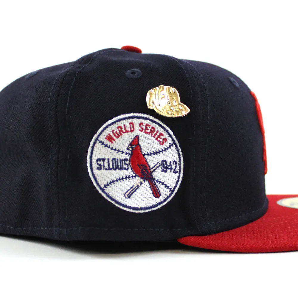 St. Louis Cardinals 1942 World Series New Era 59Fifty Fitted Hat (59FIFTY DAY - Team color Green Under Brim)
