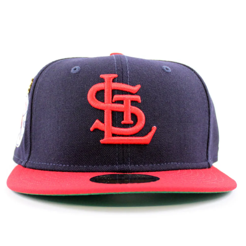 St. Louis Cardinals 1942 World Series New Era 59Fifty Fitted Hat (59FIFTY DAY - Team color Green Under Brim)
