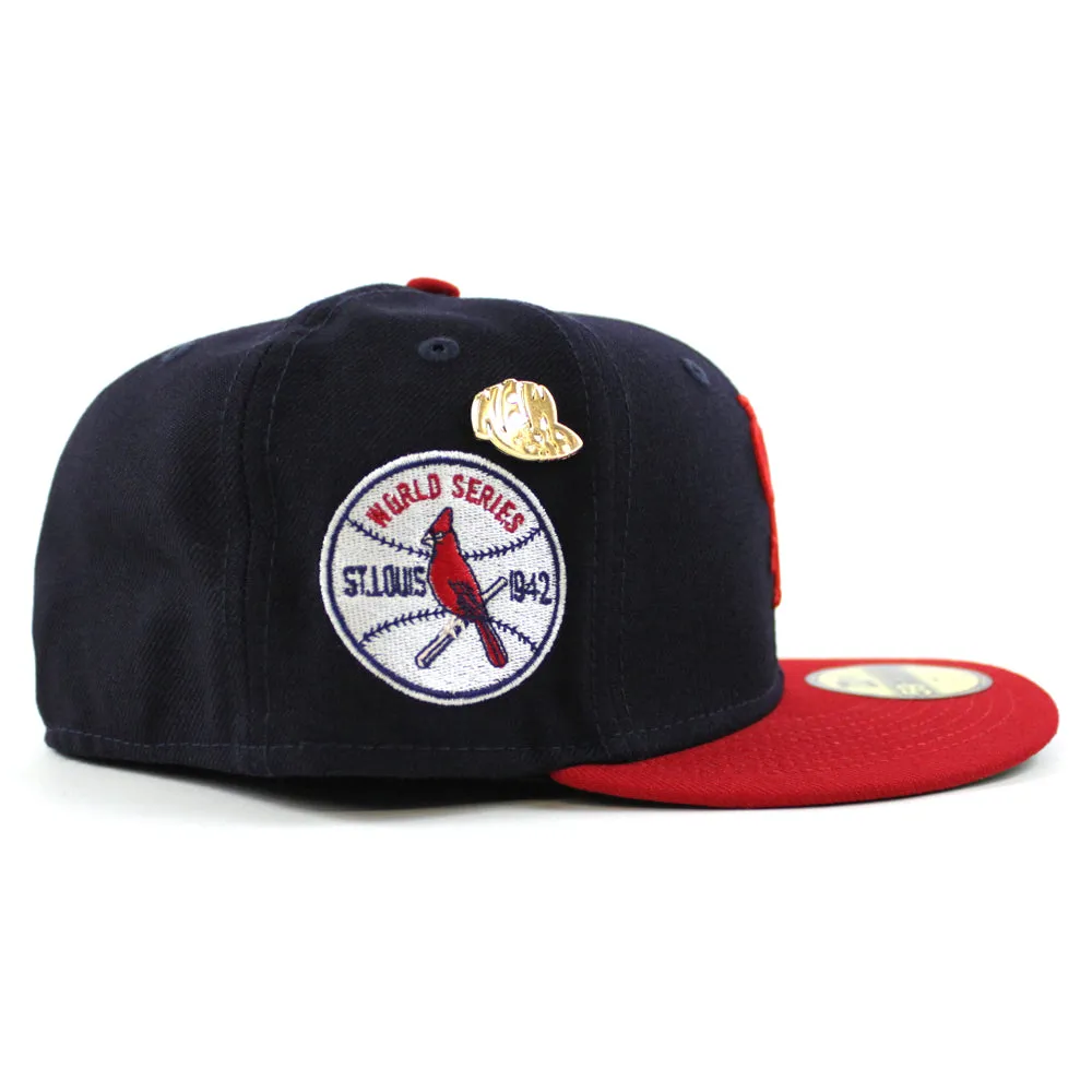 St. Louis Cardinals 1942 World Series New Era 59Fifty Fitted Hat (59FIFTY DAY - Team color Green Under Brim)