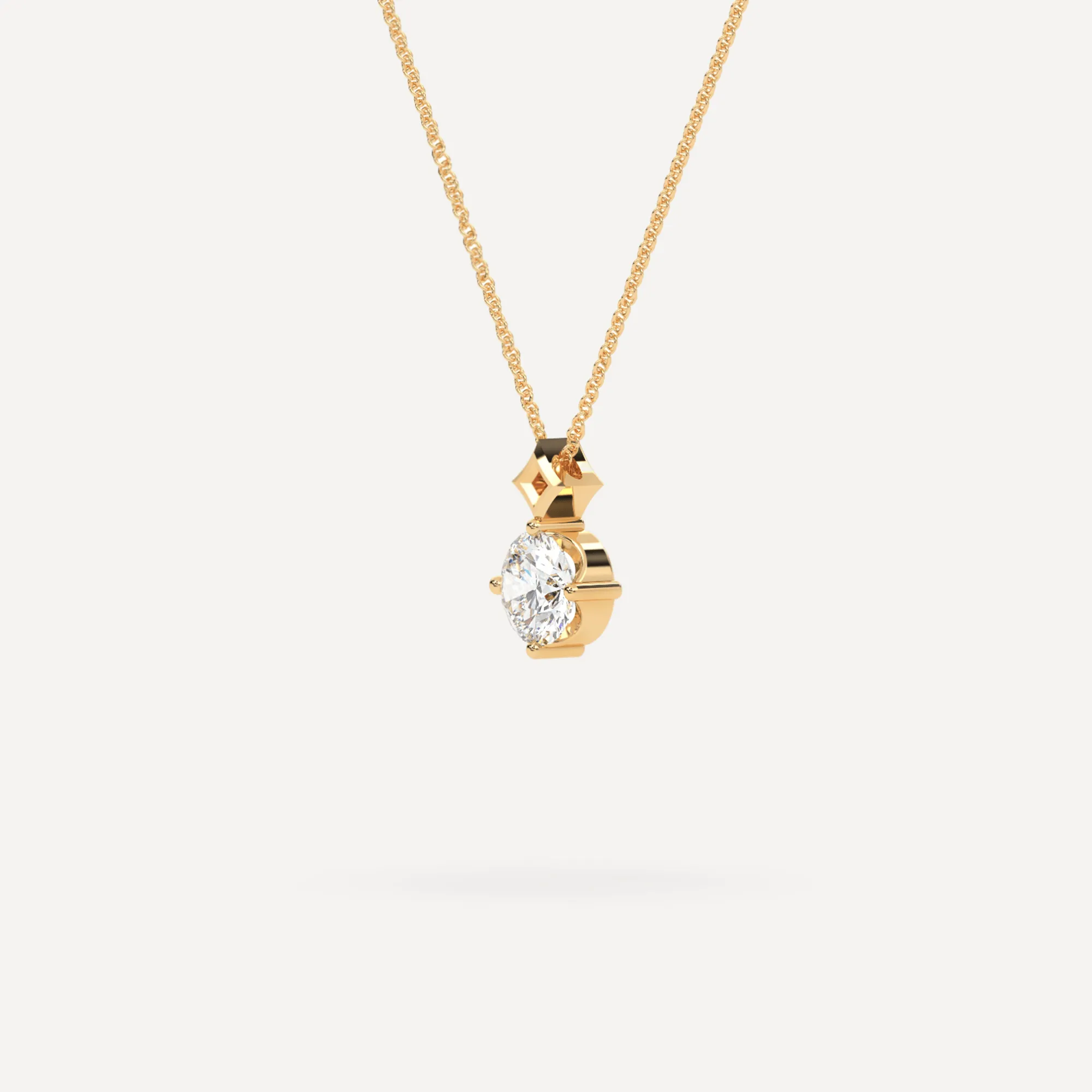 Star Diamond Solitaire Pendant