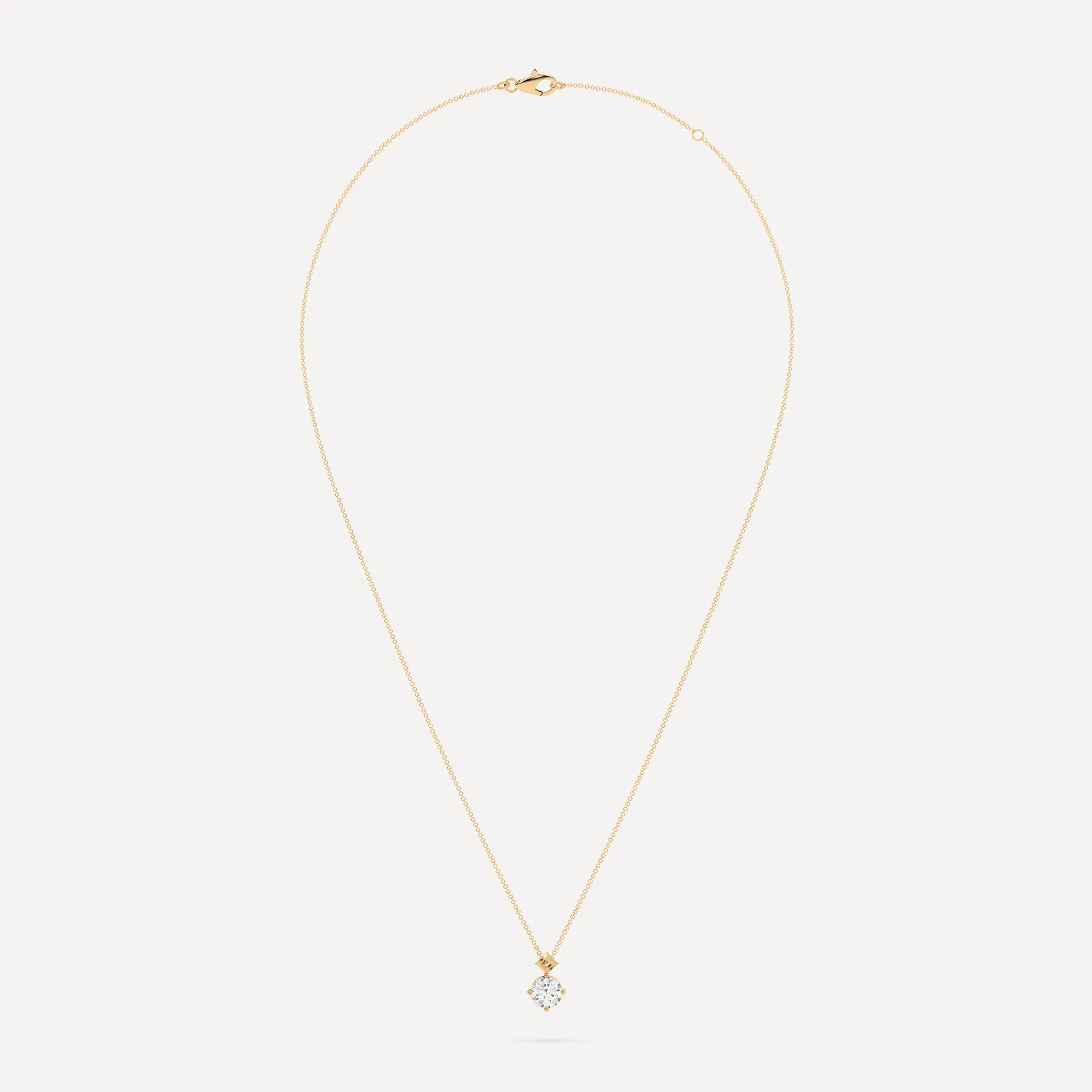 Star Diamond Solitaire Pendant