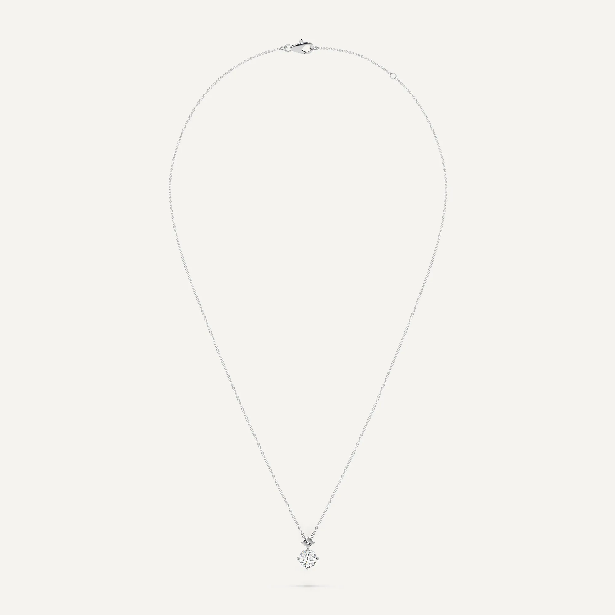 Star Diamond Solitaire Pendant