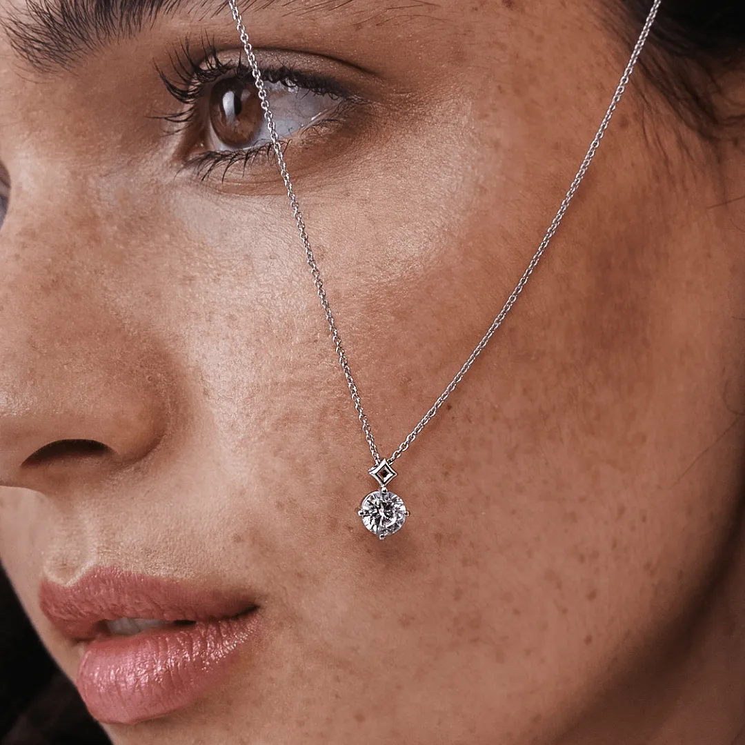 Star Diamond Solitaire Pendant