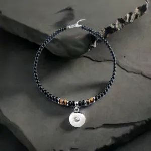 Statement Black/Brown Beaded Necklace