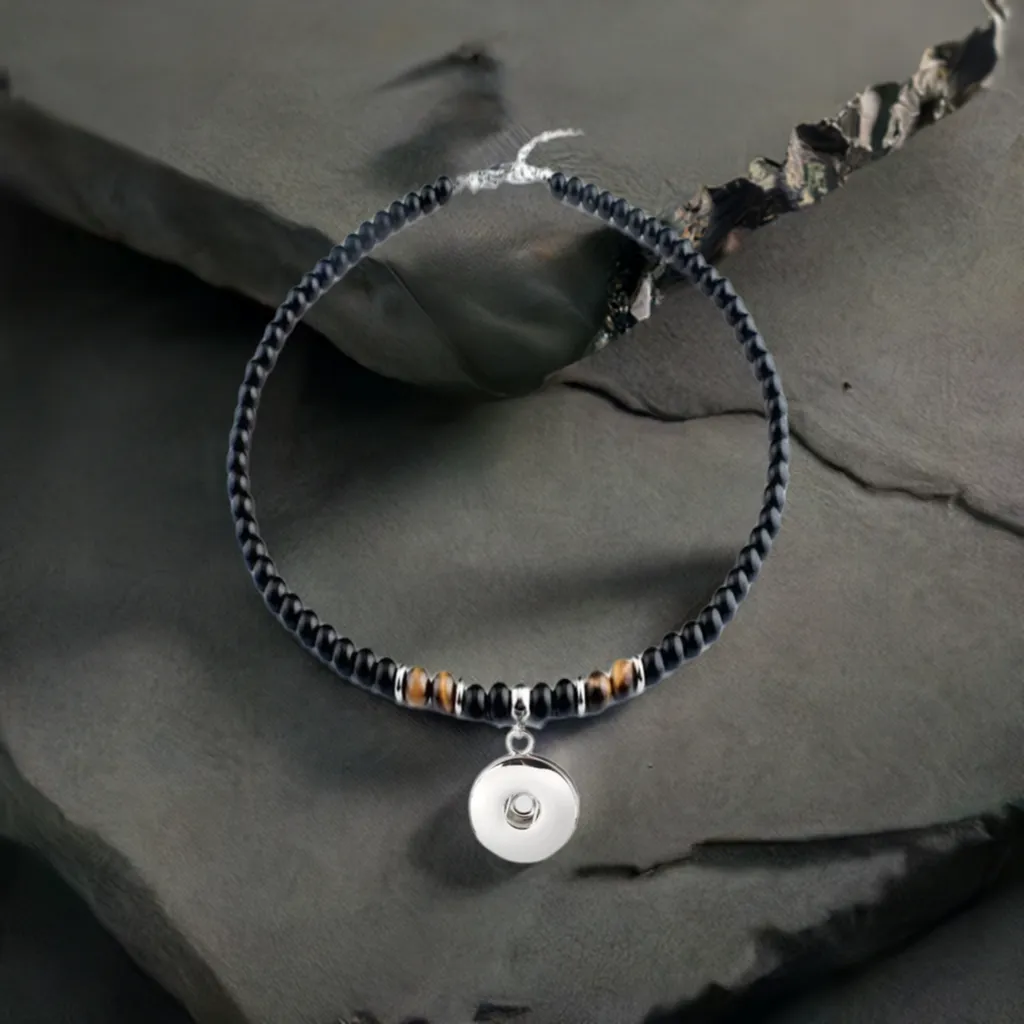 Statement Black/Brown Beaded Necklace