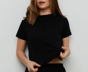 Stay Home Crew Neck Cotton T-Shirt