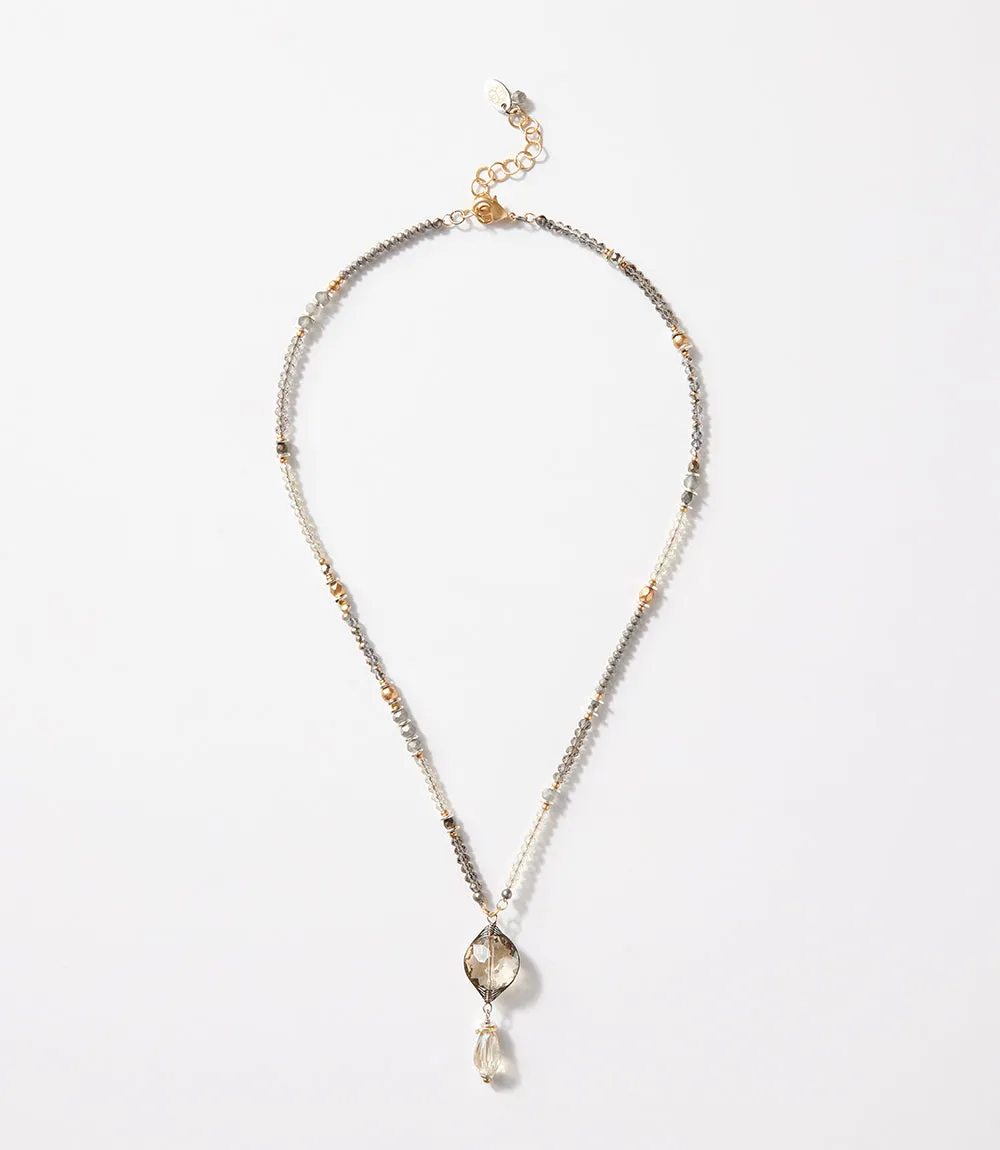 Sterling Silver Crystal Necklace