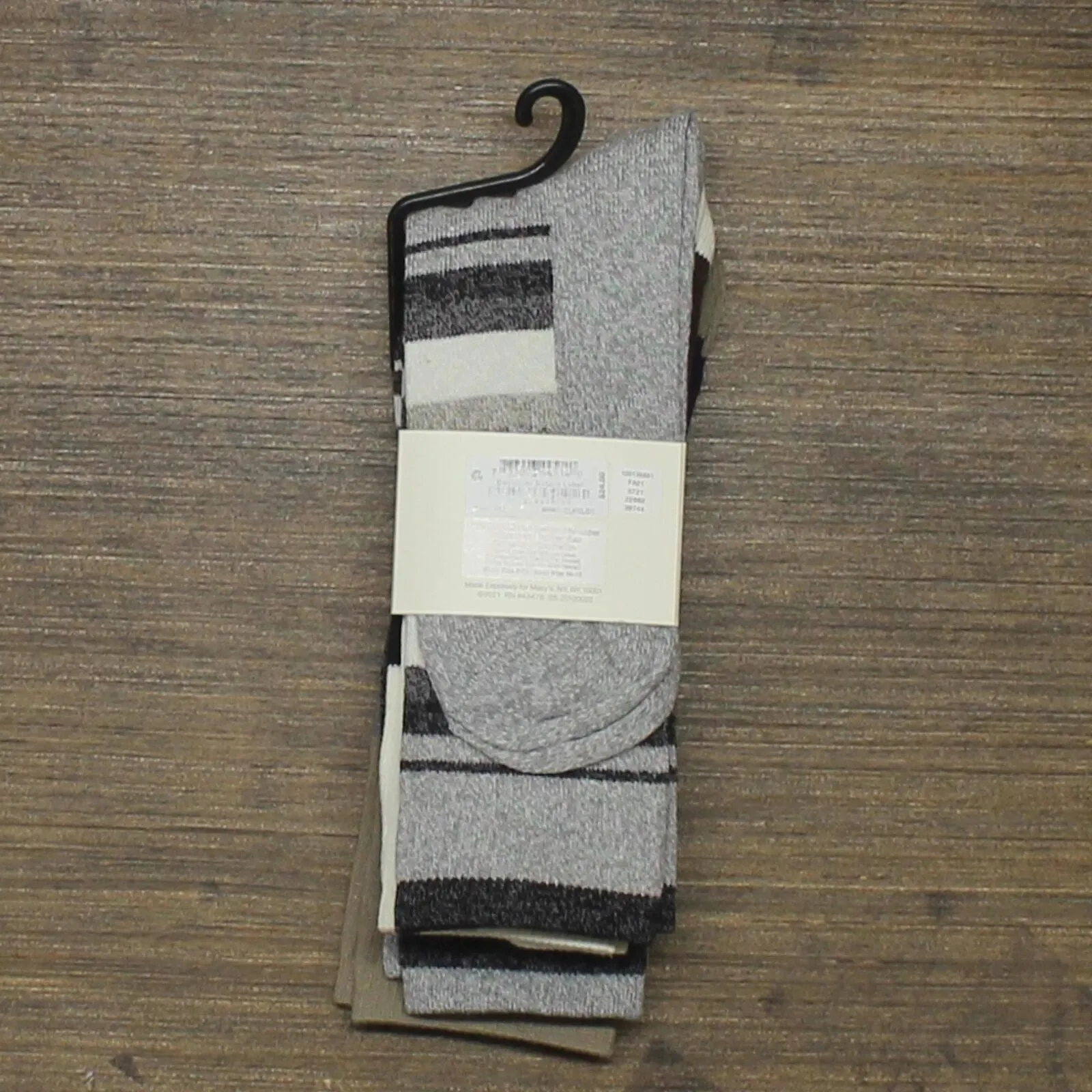 Sun   Stone Men's Printed Crew Socks 4 Pack Pairs