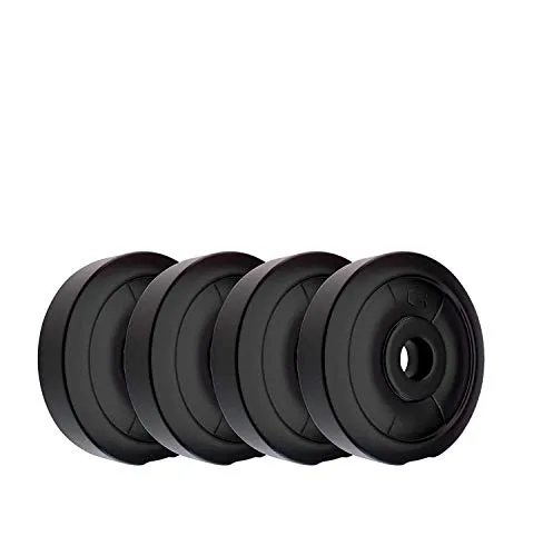 SUS Home Gym Set, Dumbbell Set, (4 to 20 Kg), 1 Pair of Adjustable Dumbbell Rods with PVC Dumbbell Plates, Home Gym Set, Exercise & Fitness Sets. (4 KG Dumbbell Set 1X4=4KG)