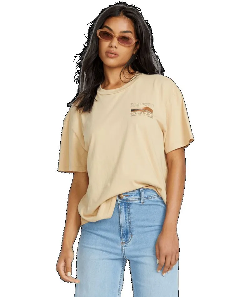 T-shirt Oversized pour femmes Billabong - SUN PHASED SS TEE