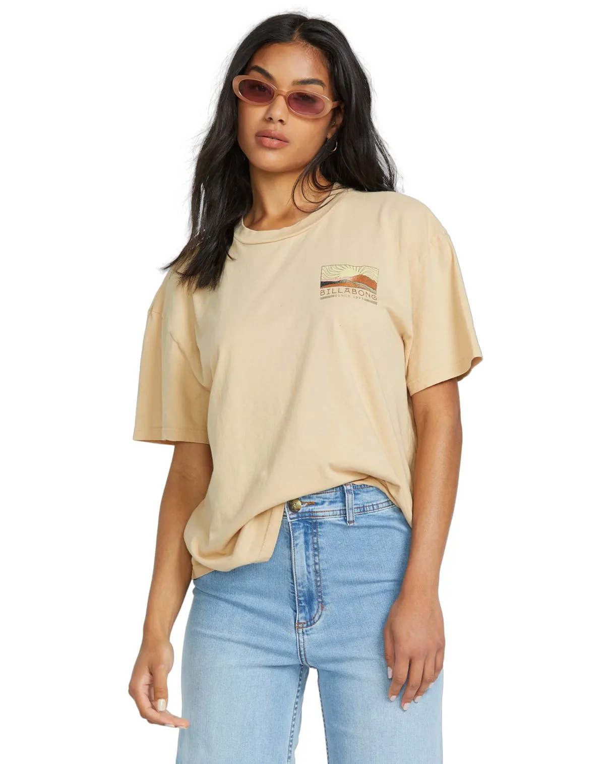 T-shirt Oversized pour femmes Billabong - SUN PHASED SS TEE