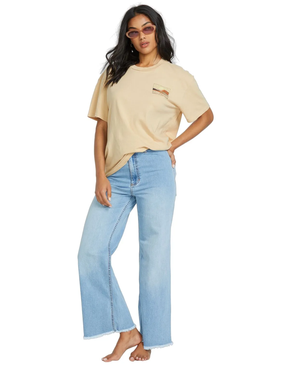 T-shirt Oversized pour femmes Billabong - SUN PHASED SS TEE