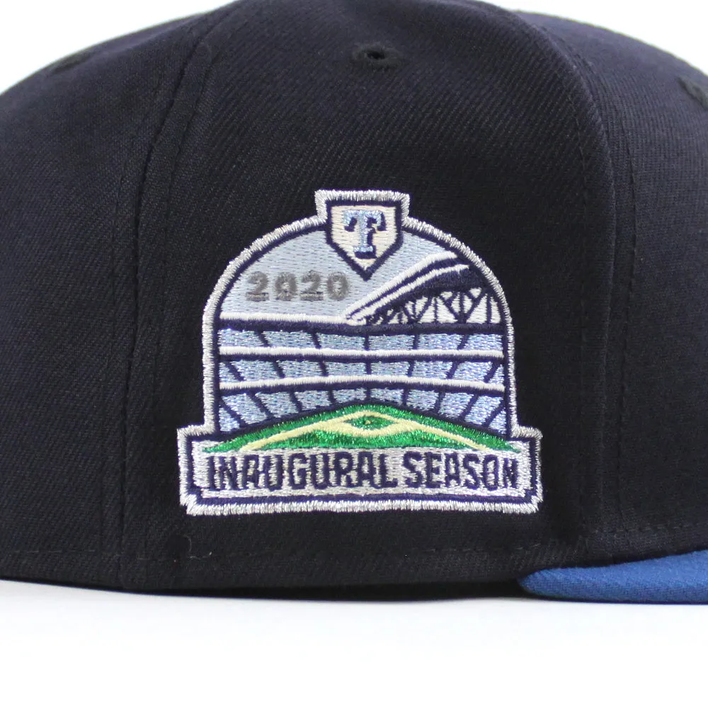 Texas Rangers 2020 Inaugural Season New Era 59Fifty Fitted Hat (Navy SeaShore Blue Green Under Brim)