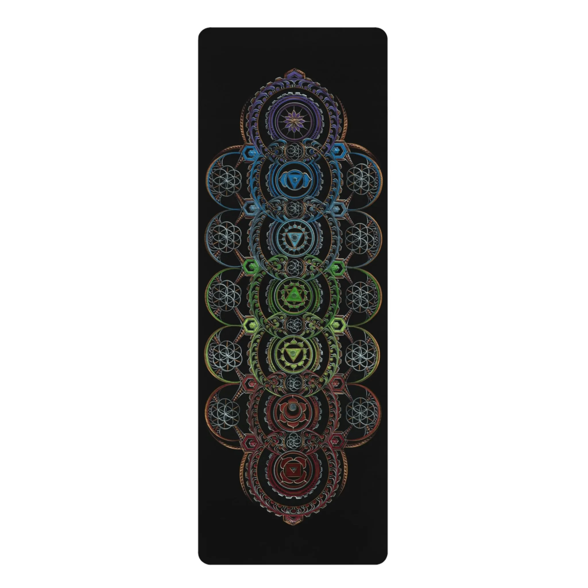 The Power of 7 Chakras - Rubber Yoga Mat