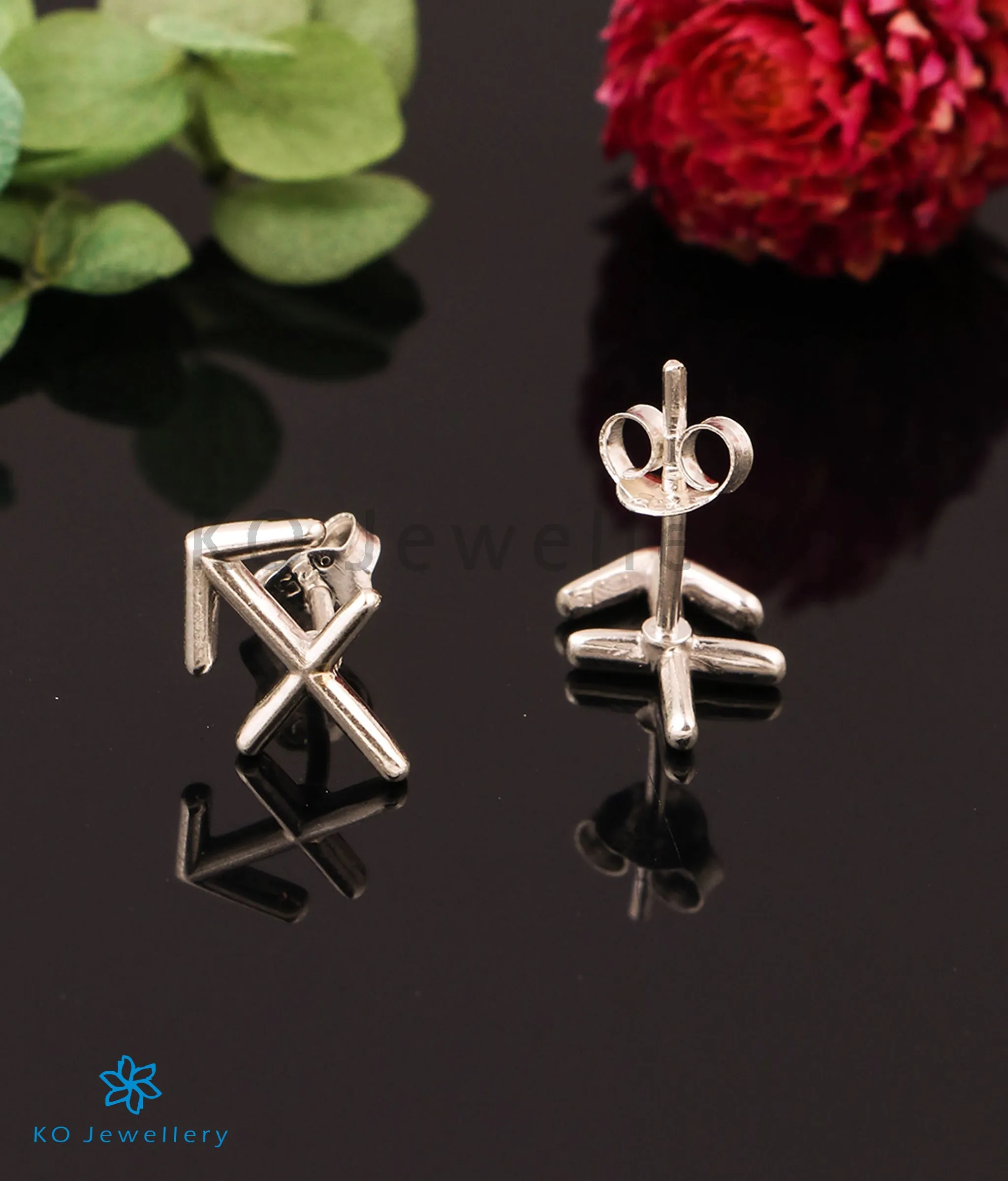 The Sagittarius Zodiac Silver Earrings
