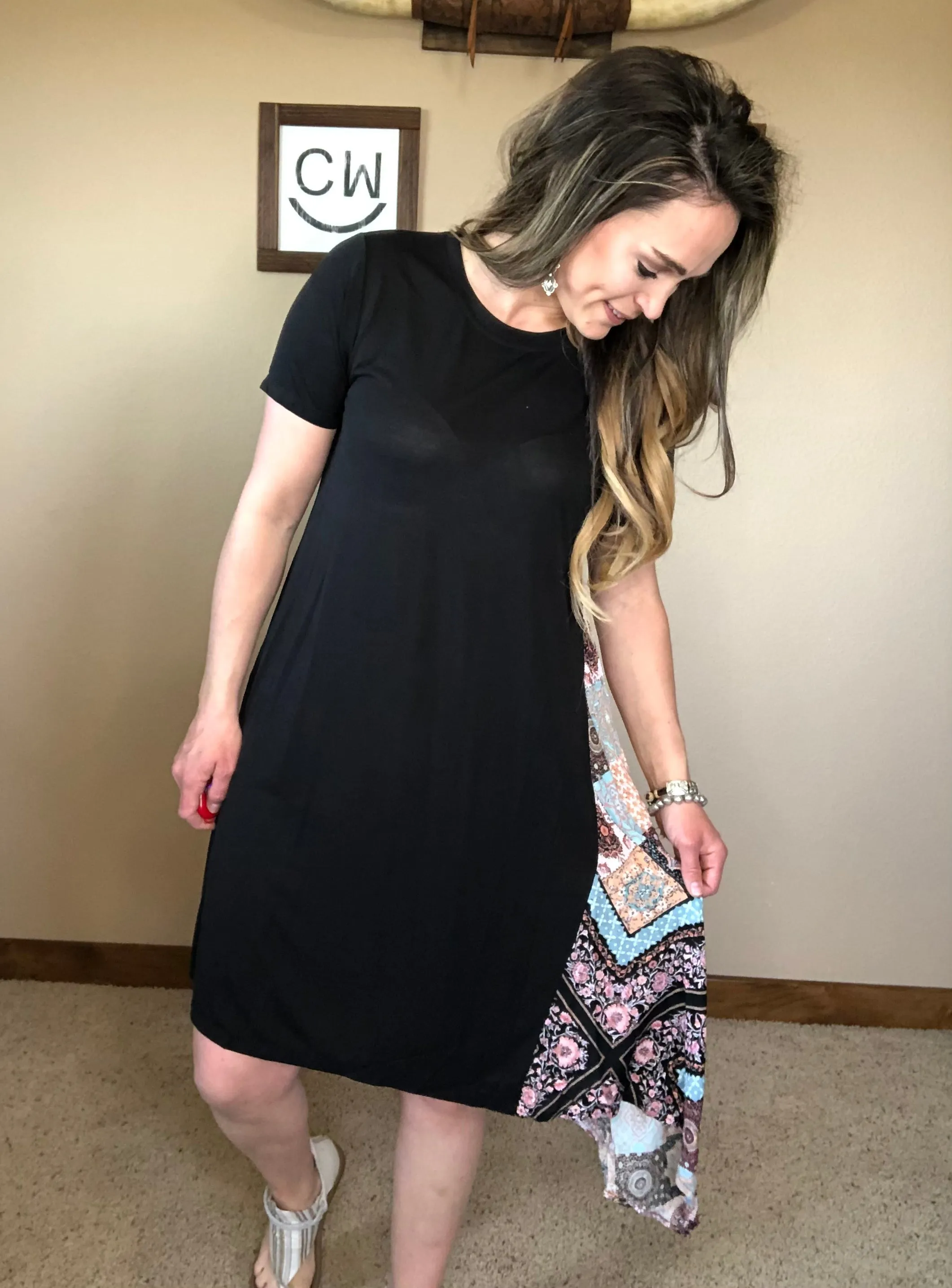 The Tee Shirt Accent Dress