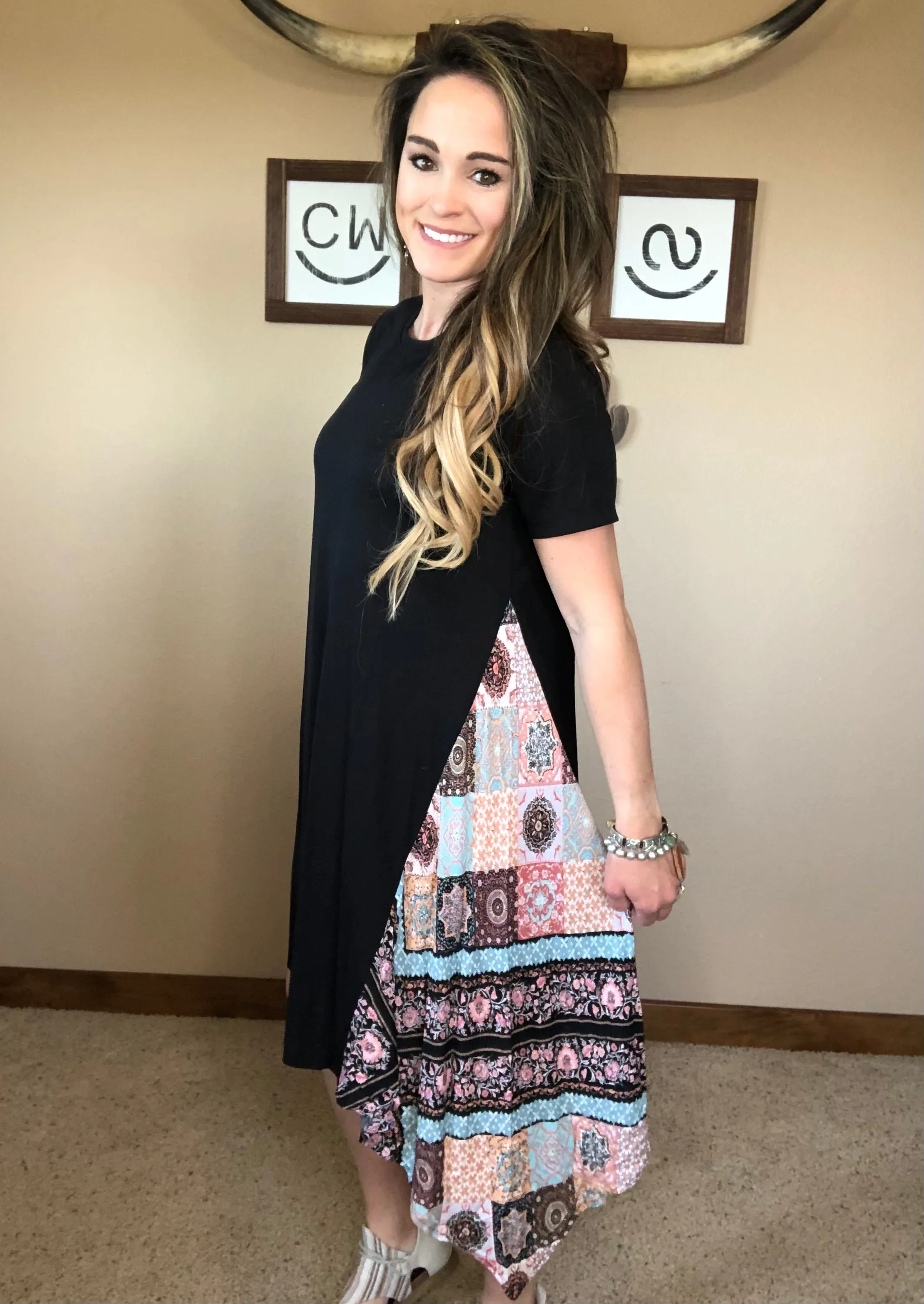 The Tee Shirt Accent Dress