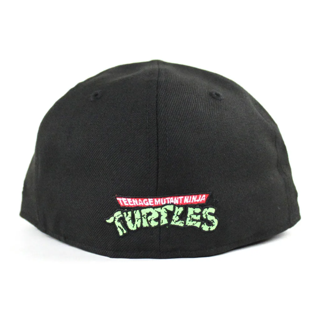 The Teenage Mutant Ninja Turtles New Era 59Fifty Fitted Hat (BLACK Green Under Brim)