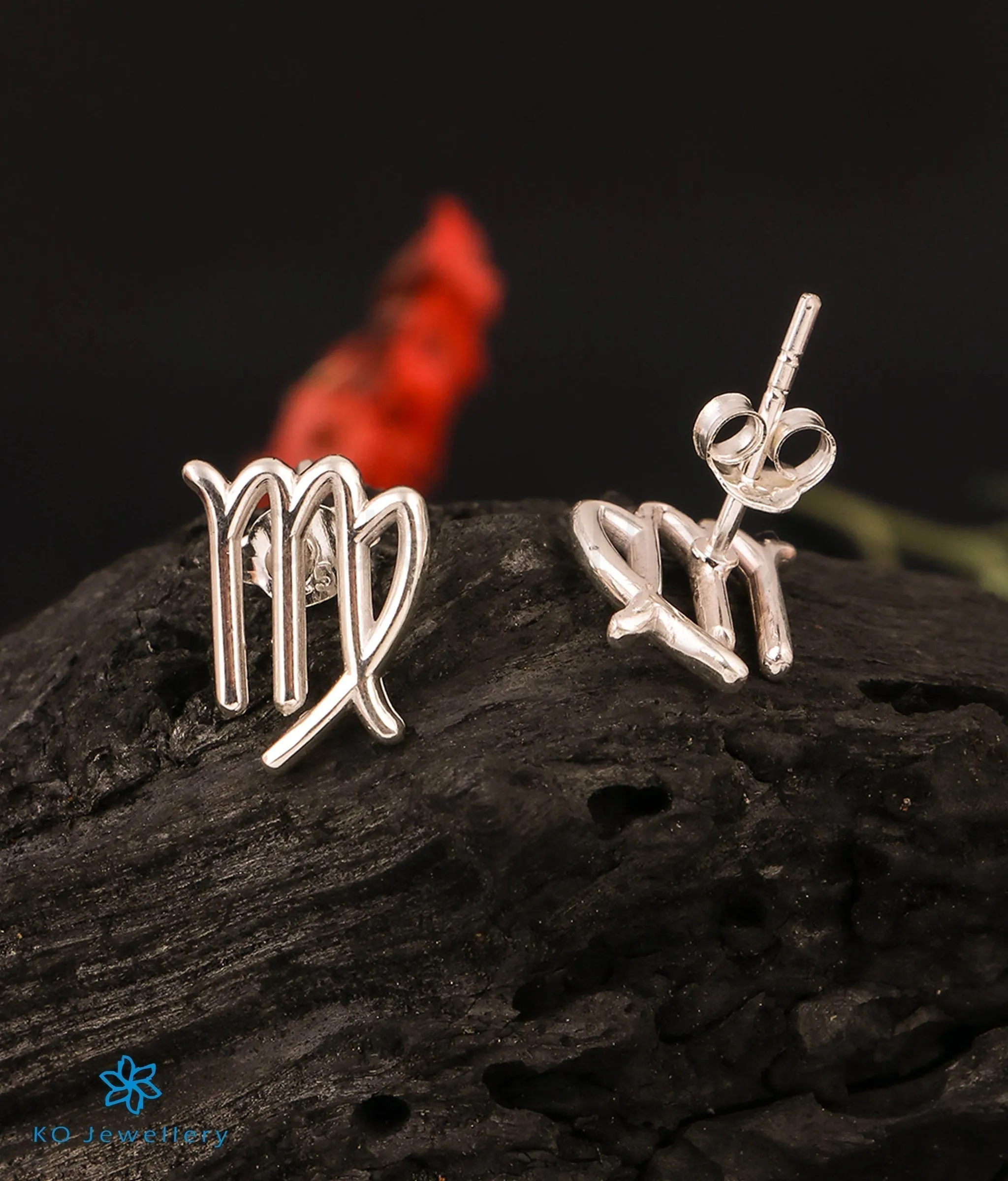 The Virgo Zodiac Silver Earring