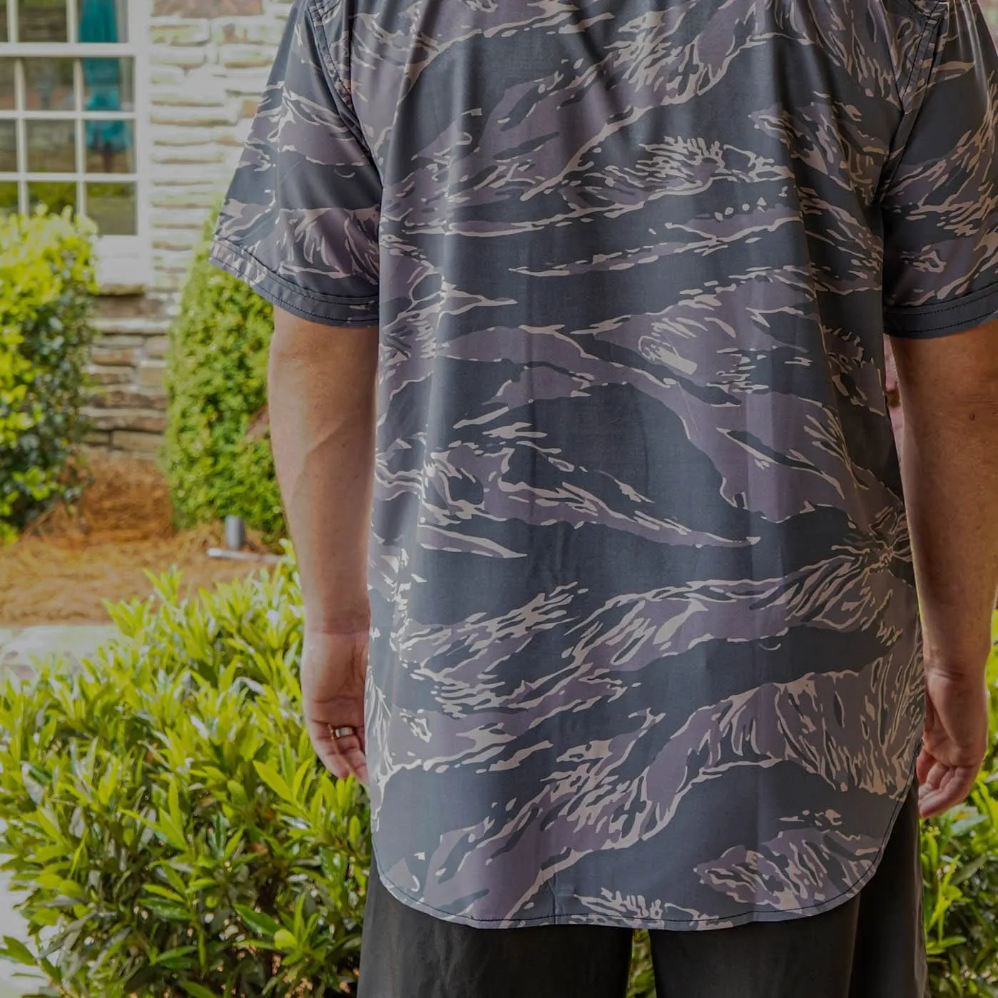 Tiger Camo Button Down