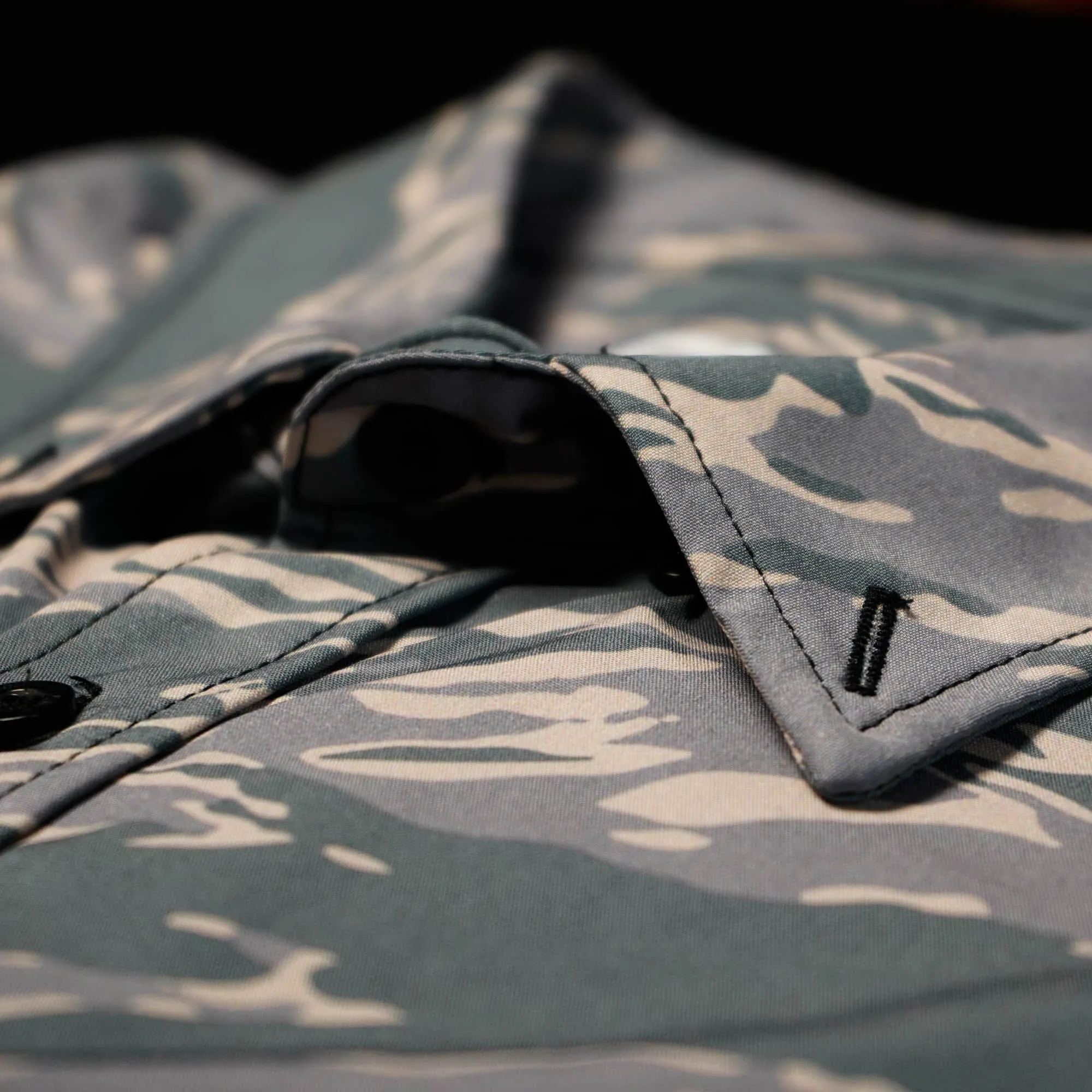 Tiger Camo Button Down