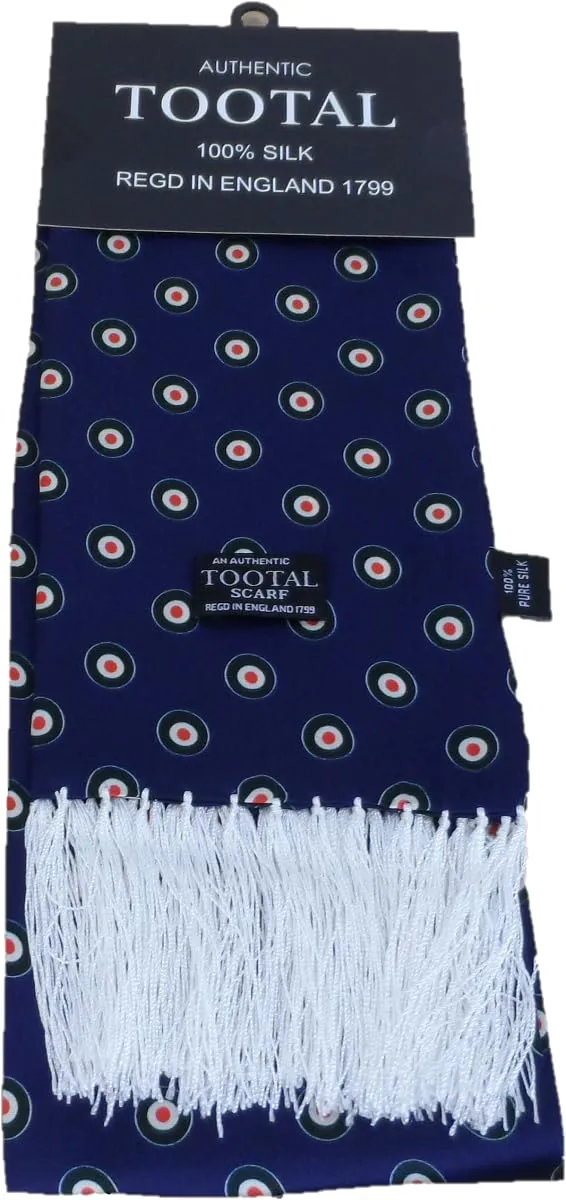 Tootal Mens Target Retro 100% Silk Scarf