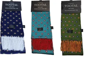 Tootal Mens Target Retro 100% Silk Scarf