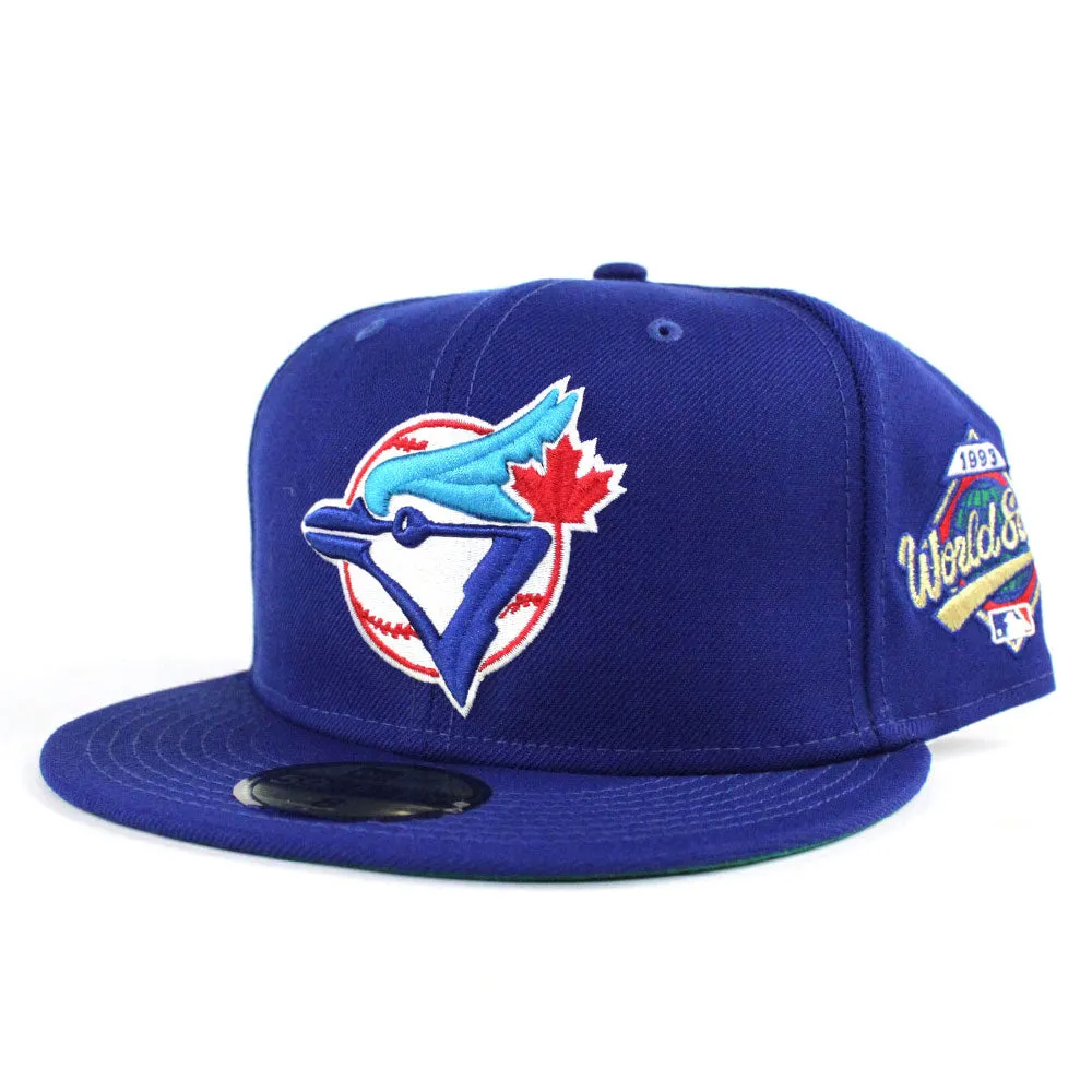 Toronto Blue Jays 1993 World Series 59Fifty New Era Fitted Hats (Blue Green Under Brim)