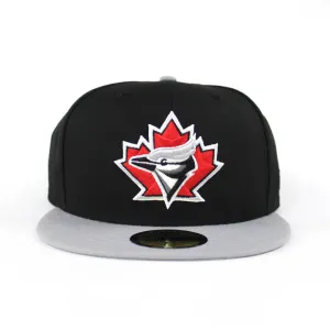 Toronto Blue Jays New Era 59FIFTY Fitted Hat (Black Gray Red Gray Under Brim)