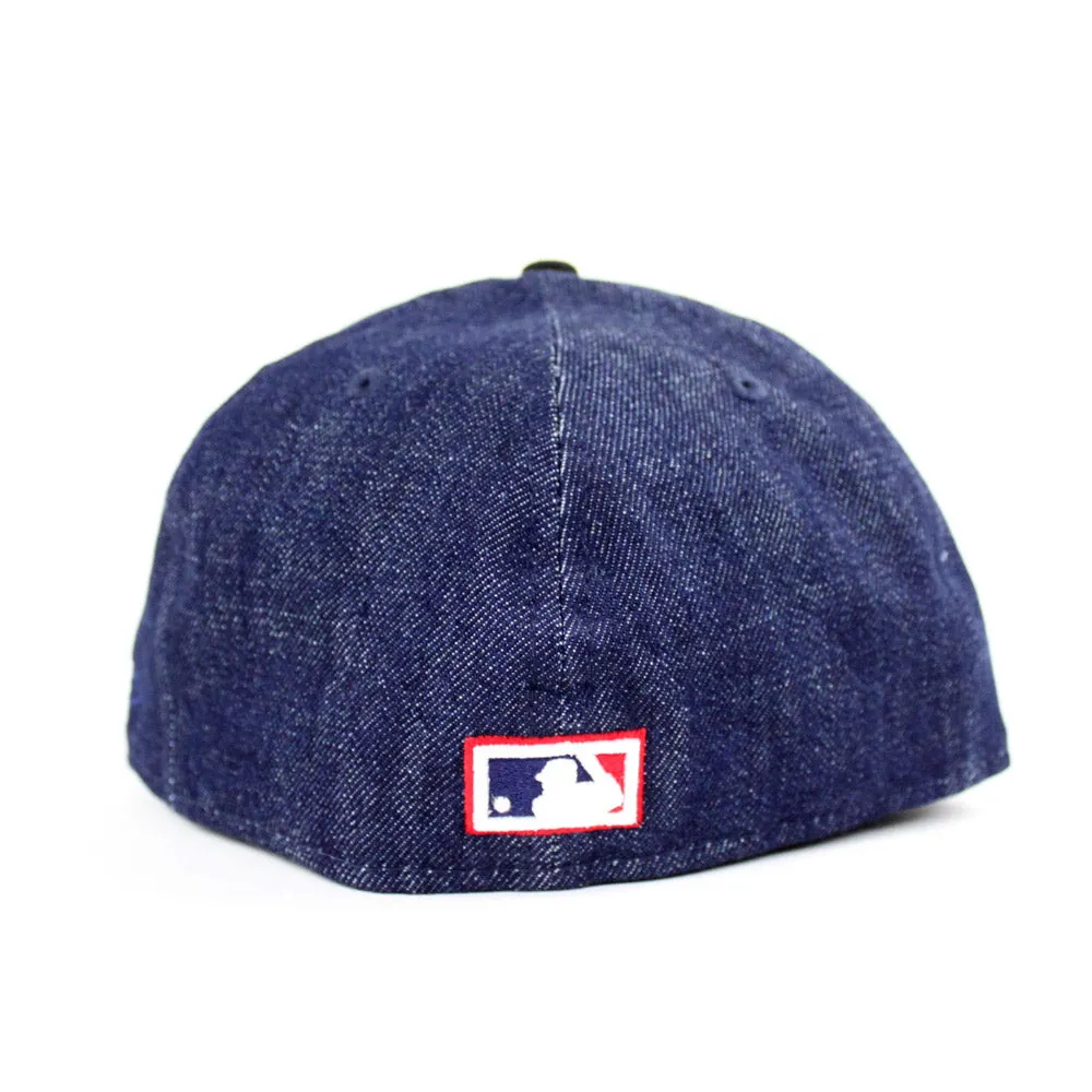 Toronto Blue Jays New Era 59Fifty Fitted Hat (FOAMPOSITE ONE DENIM Gray Under Brim)