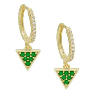 Triangle Huggie Earring