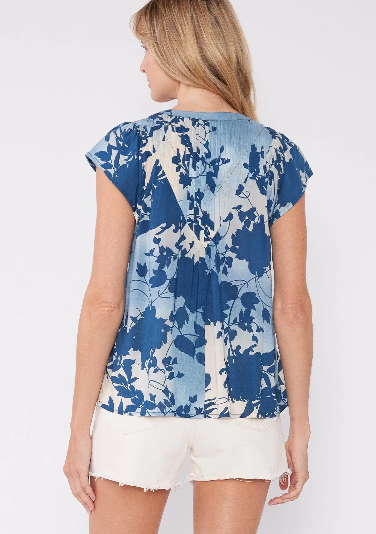 Tropics Flutter Sleeve Top