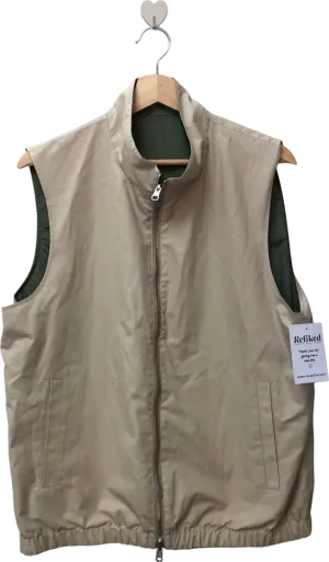 Unbranded Reversible Beige/Green Gilet Vest UK M