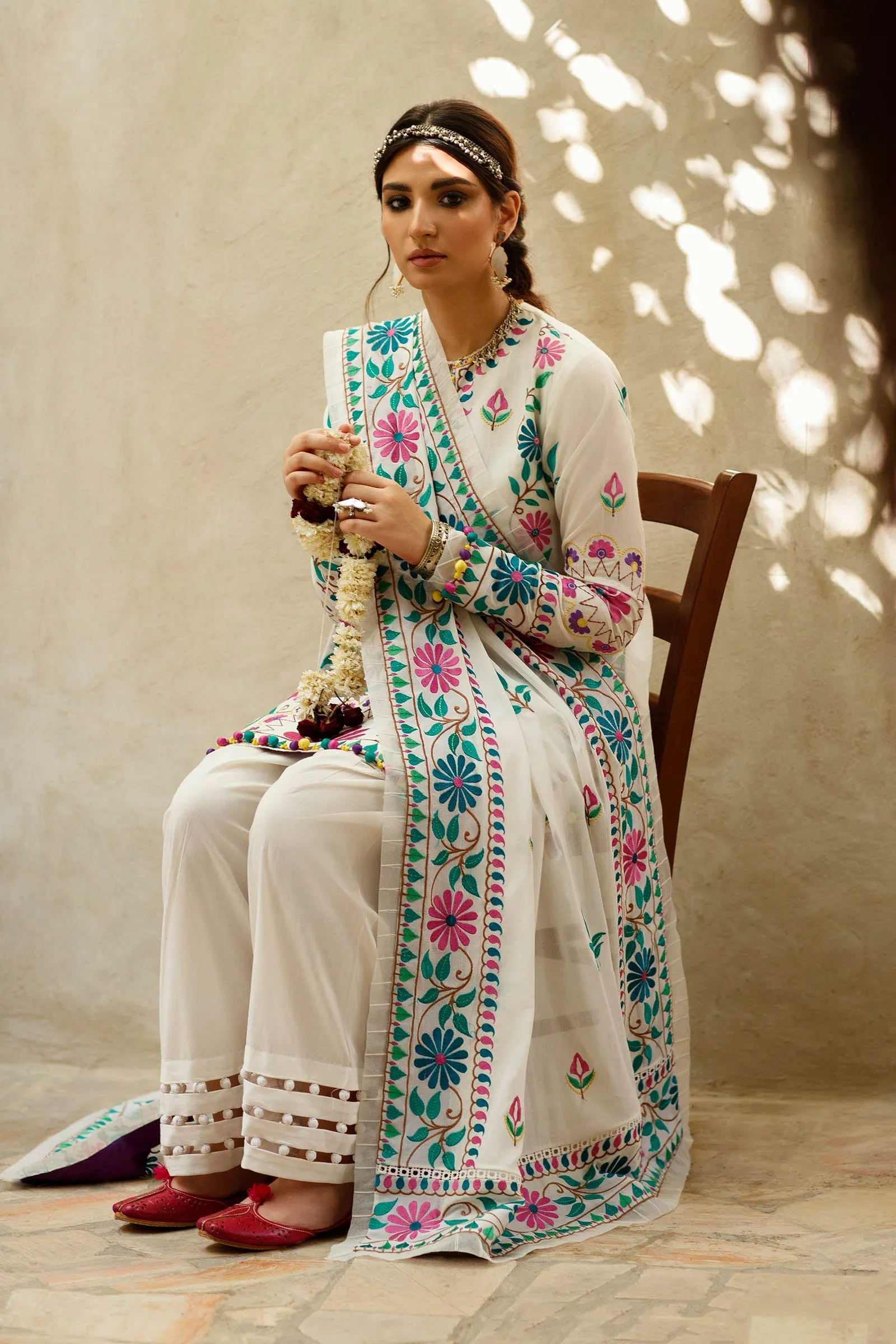 URSIYA (ZL22-07 B) | Zaha Summer Lawn Collection 2022 | Unstitched Embroidered Lawn Suits