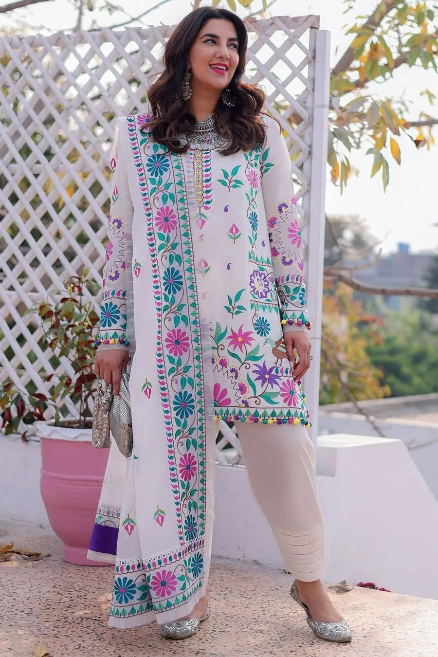 URSIYA (ZL22-07 B) | Zaha Summer Lawn Collection 2022 | Unstitched Embroidered Lawn Suits