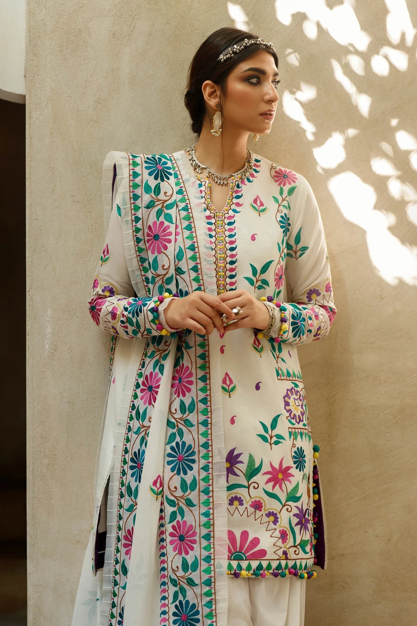 URSIYA (ZL22-07 B) | Zaha Summer Lawn Collection 2022 | Unstitched Embroidered Lawn Suits
